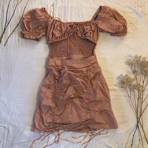 Cute two-piece allusion mini dress